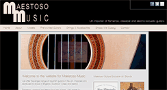 Desktop Screenshot of guitars-maestosomusic.com