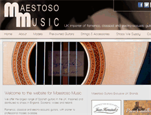 Tablet Screenshot of guitars-maestosomusic.com